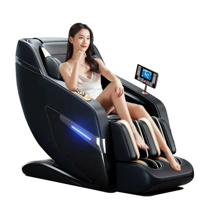 Neues Design Luxus Elektrisch 4D Schwerelosigkeit Ganzkörper Airbags Smart 6 Auto-Programme Massagesessel 220V Kostenlose Ersatzteile VET