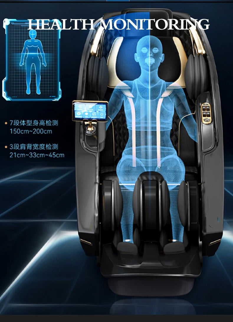 2025 New Tech 4D Massage Chair AI Voice Control Full Body Air Compression SL Track Heat Therapy Foot Roller USB Charging chair
