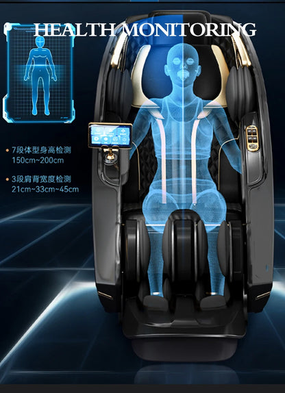 2025 New Tech 4D Massage Chair AI Voice Control Full Body Air Compression SL Track Heat Therapy Foot Roller USB Charging chair