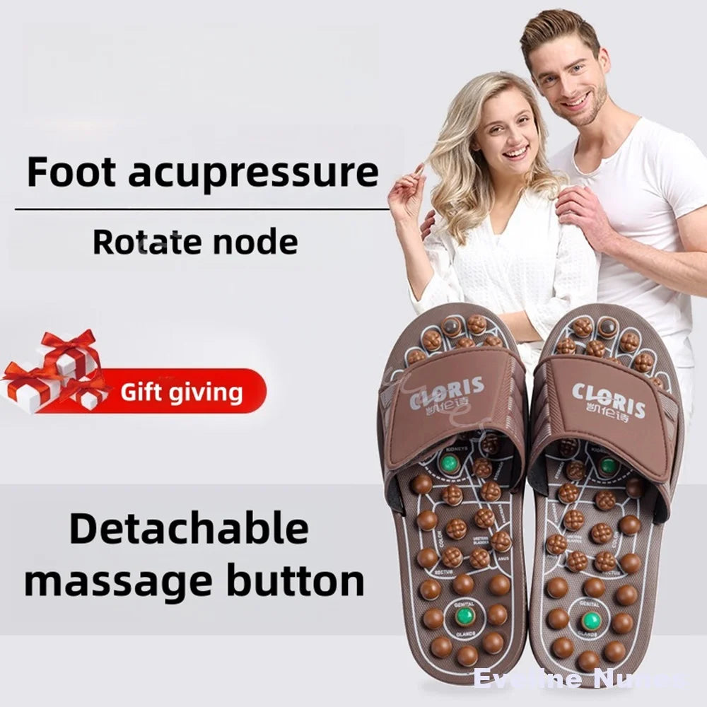 Foot Massage Slippers Men/women Gift First Choice Acupressure Jade Spring Magnetic Therapy Shoes