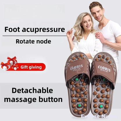 Foot Massage Slippers Men/women Gift First Choice Acupressure Jade Spring Magnetic Therapy Shoes