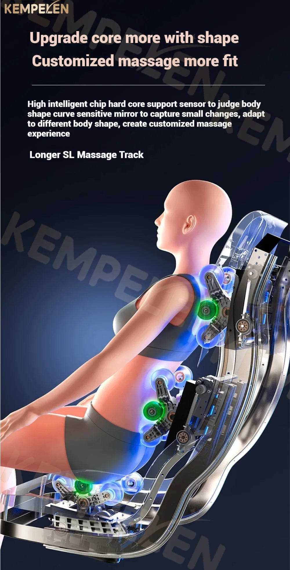4D+ Jade 6-Rollen Massagesessel – Schwerelosigkeit, Thai-Stretch, KI-Sprache, 3 Jahre Garantie
