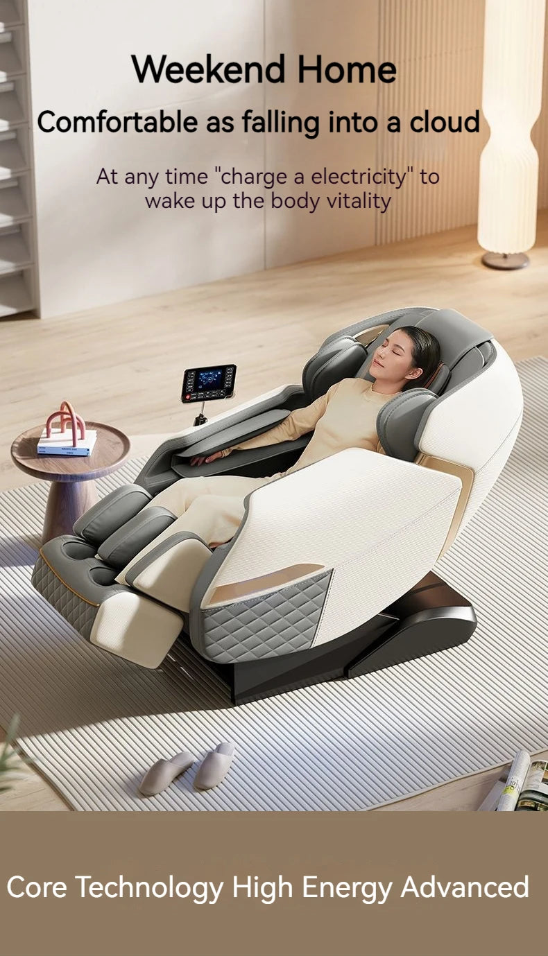 massage chair full body with airbag 3D Zero Gravity Massage Chair with Heat Therapy Foot Roller Bluetooth Music massage sofa
