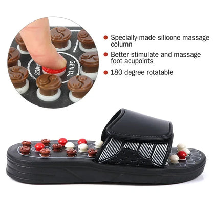 Acupuncture Therapy Foot Massage Slippers Acupoint Activating Reflexology Feet Care Massager Shoes Massageador Sandal