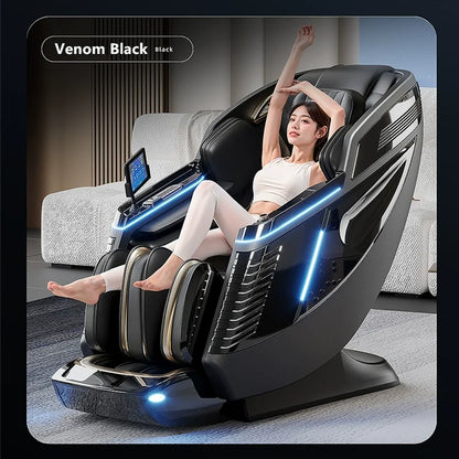 4D-Dual-Core-Massagesessel | Synchronisierte 4-Hand-Massage • Dual SL-Schiene • Ganzkörper-Airbags | Intelligenter Körperscan