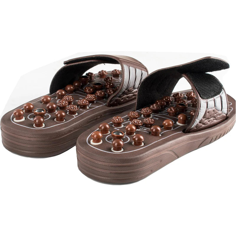 Foot Massage Acupuncture Slippers Acupoint Activation  Reflexology Spring Magnetic Therapy Relieve Foot Pain Meridians Arthritis