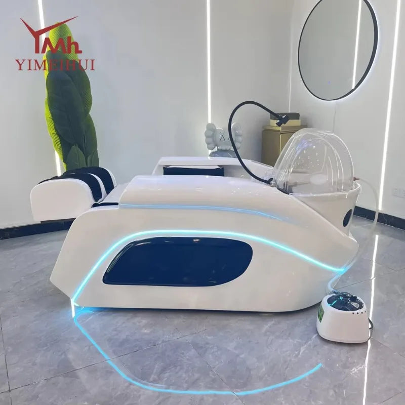Head Spa Bed Massage Therapy Plumbing Japanese with Water tank Hair Shampoo Washing Electric Luxury Head Spa Bed