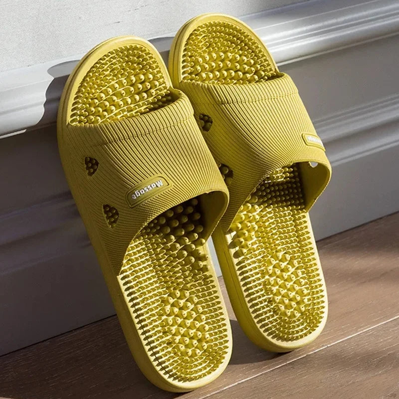 Herren-Badeschuhe aus PVC, Massage, rutschfest, einfarbig, bequem, strapazierfähig, Kühles Pool-Design