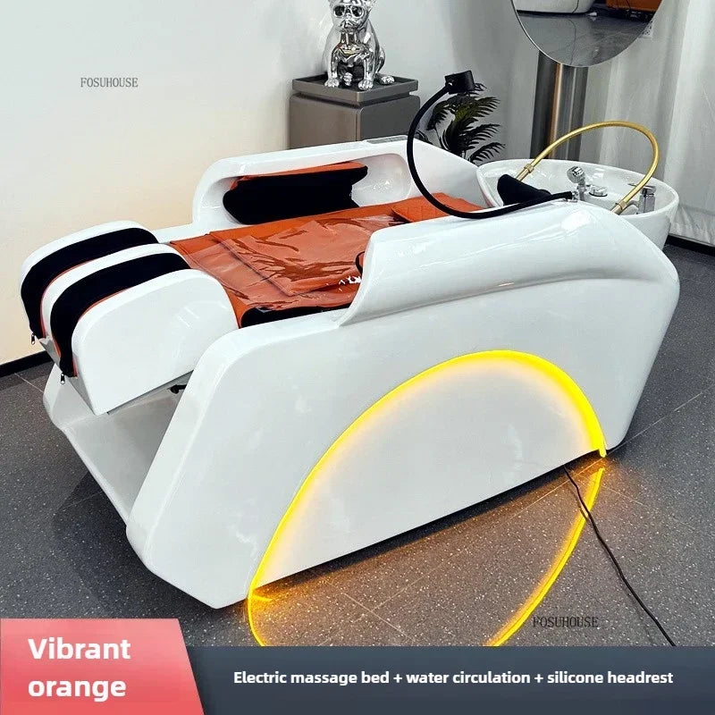 Multifunktionales Massage-Shampoo-Bett Friseursalon Spezial-Shampoo-Stuhl Salon Head Spa Ausrüstung High-End Salonmöbel