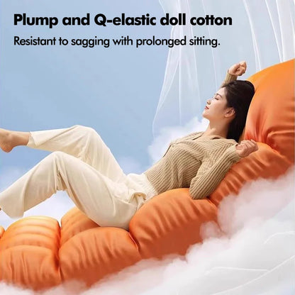 Living Room Reclining Rocking Chair Soft Removable Cushion Lounge Chair with Foldable Footrest Modern Home Office Relaxing Chair
