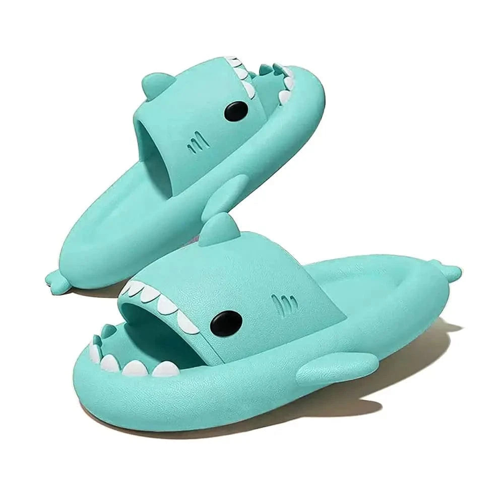 Shark Cloud Slides – Funny EVA Slippers for Women, Men & Kids