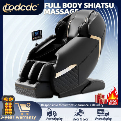 massage chair full body with airbag 3D Zero Gravity Massage Chair with Heat Therapy Foot Roller Bluetooth Music massage sofa