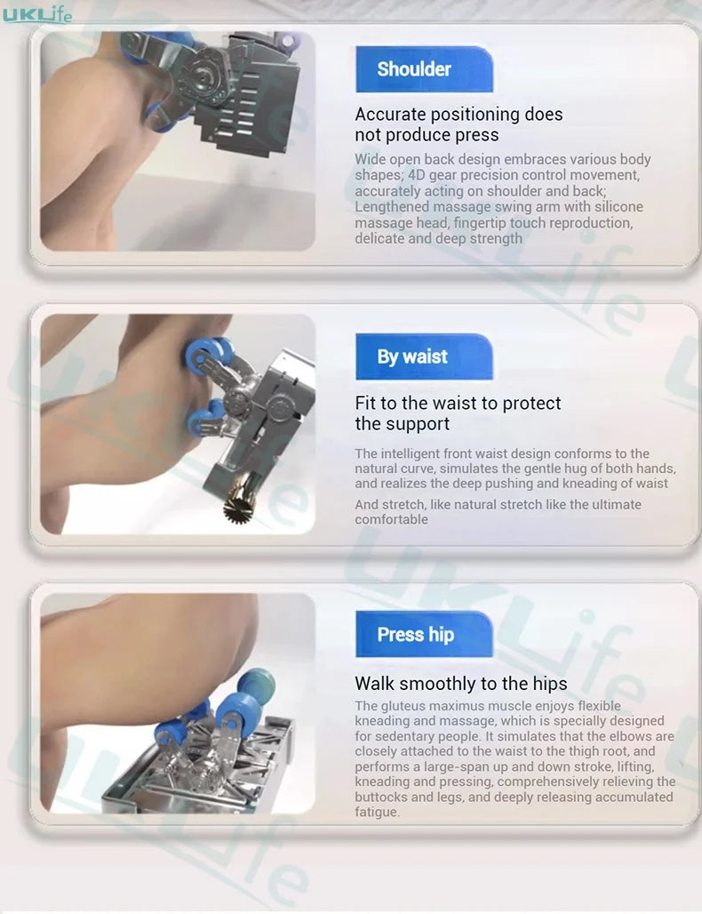 Dual-Core 4D SL-Track Zero-Gravity-Massagesessel | Ganzkörper-Thai-Stretch & Fußverlängerung | 3 Jahre Garantie Luxuriöser Elektrischer Massagesto