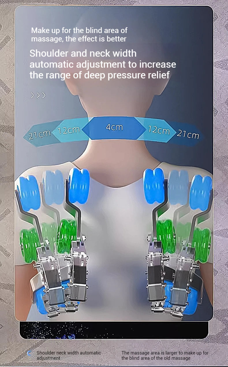 2025 4D-Massagesessel Shiatsu-Massage Ganzkörpermassagesessel Schwerelosigkeit, ausziehbare Fußstütze, SL Track Heizung Airbags, Heizung