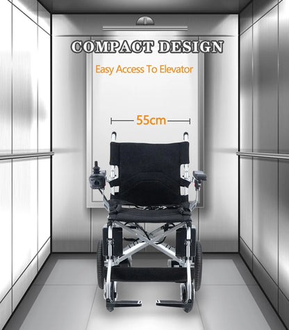 High quality iron frame left and right foldable electric wheelchair