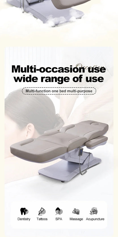 Electric Beauty Spa Bed for Massage Facial Lash Work Salon Furniture