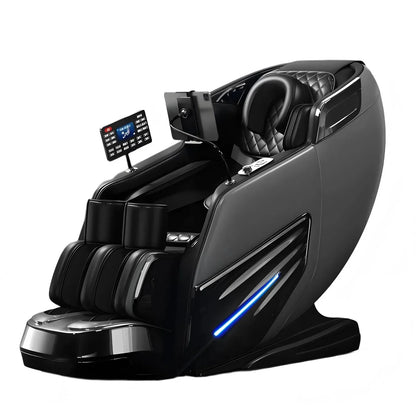 2025 4D-Massagesessel Shiatsu-Massage Ganzkörpermassagesessel Schwerelosigkeit, ausziehbare Fußstütze, SL Track Heizung Airbags, Heizung