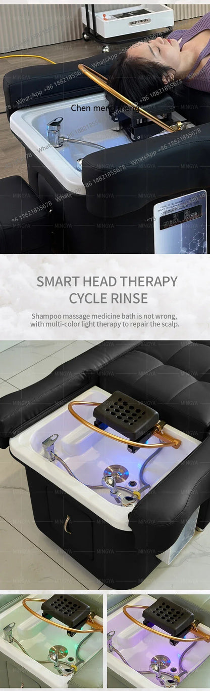 Hot sales Modern beauty salon Back lift hair washing massage head Foot Spa Pedicure Shampoo Bed