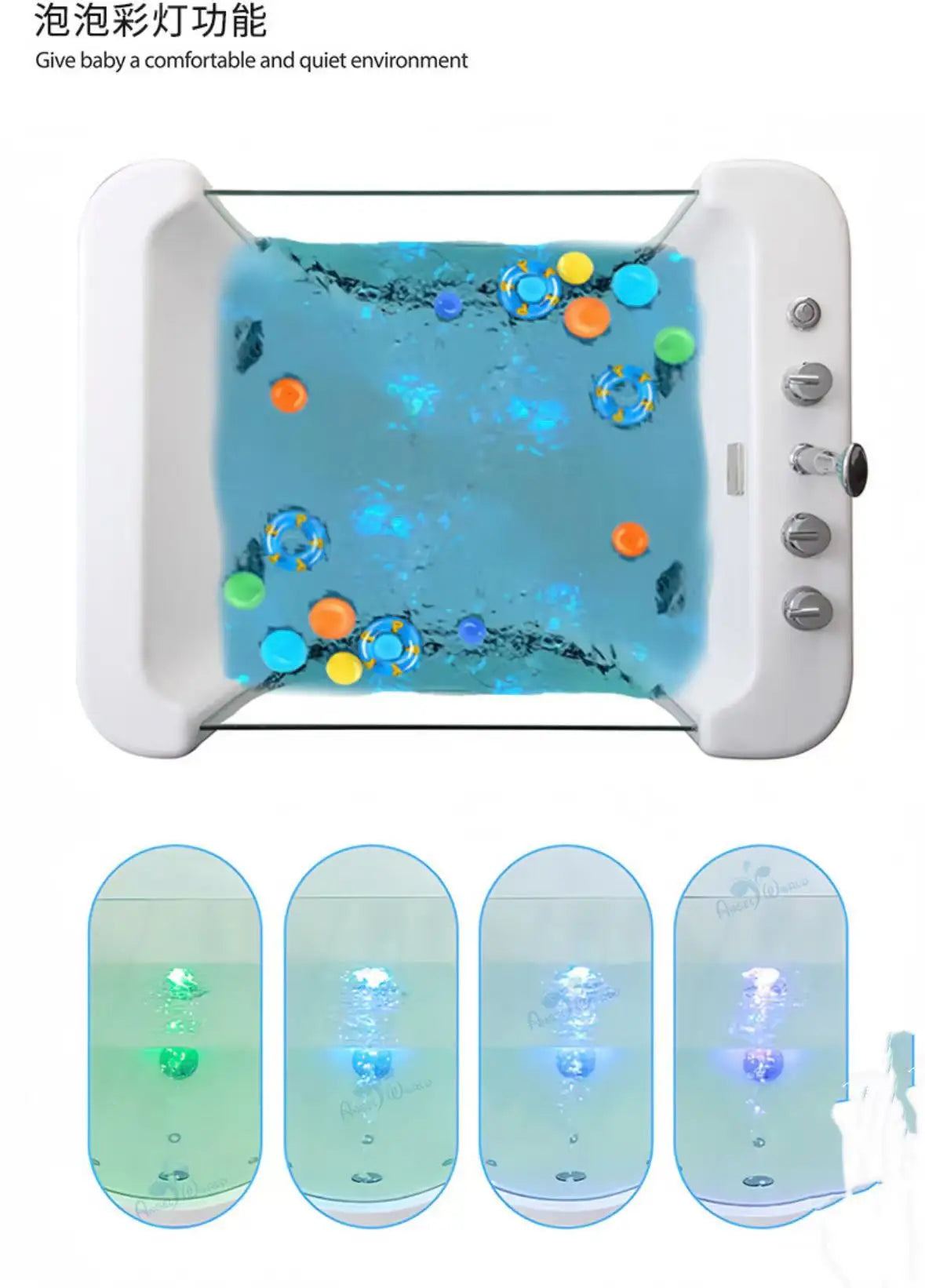 Grenzüberschreitende Acryl-Kinderbecken, Baby-thermostatische Puppenbadewanne, kommerzieller Mutter-und-Kind-Laden