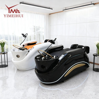 Electric adjustable hair spa chair head washing station shampoo massage bed for salon spa equipment