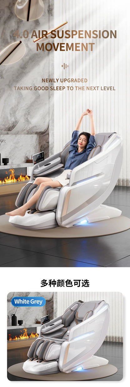 4D Zero Gravity Massage Chair SL-Track Full Body Airbags Heating Foot Rollers Shiatsu Thai Stretch  AI Voice 3-Year Warranty
