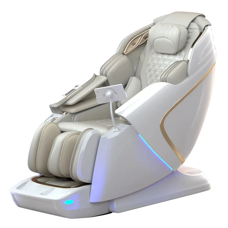 4D Zero Gravity Massage Chair with SL-Track/AirBag & 3D Body Scan - Dual Core Electric Recliner Sofa for Home Office