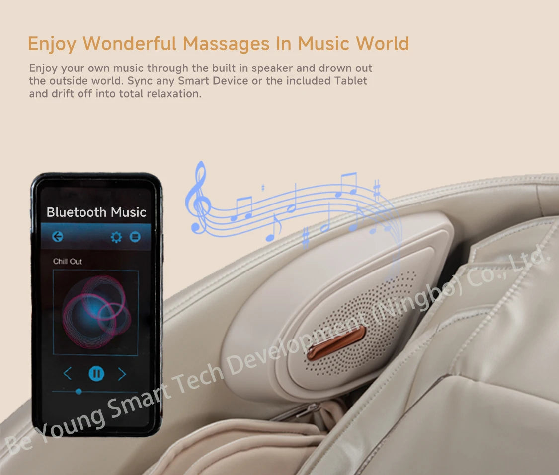 6D Super bequemer, leistungsstarker Büromassagesessel mit Ganzkörpermassage, mehreren Massagemodi und Zero-Gravity-Funktion, original ab Werk