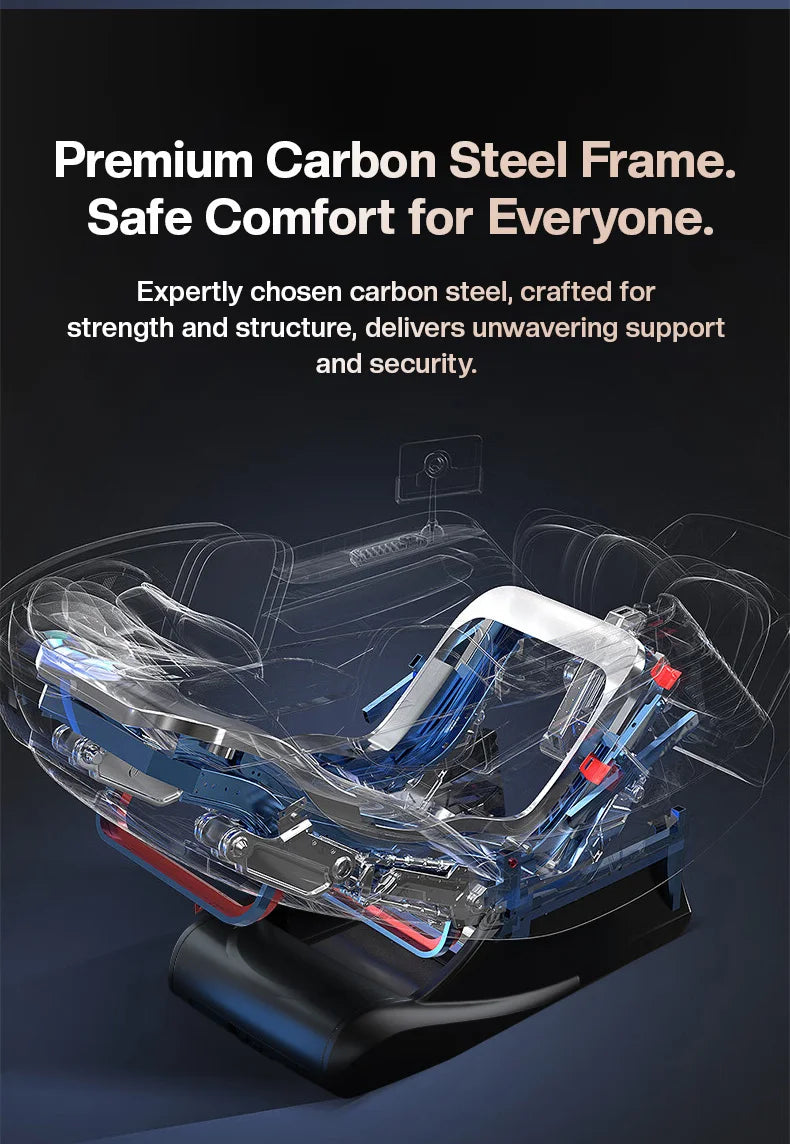 New Tech Zero Gravity Ganzkörper-Luxus-Luftsack, ersetzt Sofa, Sonic Massage, Smart Dual Core elektrischer Massagesessel