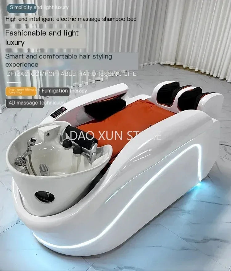 Japanischer tragbarer Shampoo-Stuhl Massage-Kopf-Spa-Duschkopf-Wasserkreislauf-Betten-Therapie-Massageliege-Möbel MQ50XF