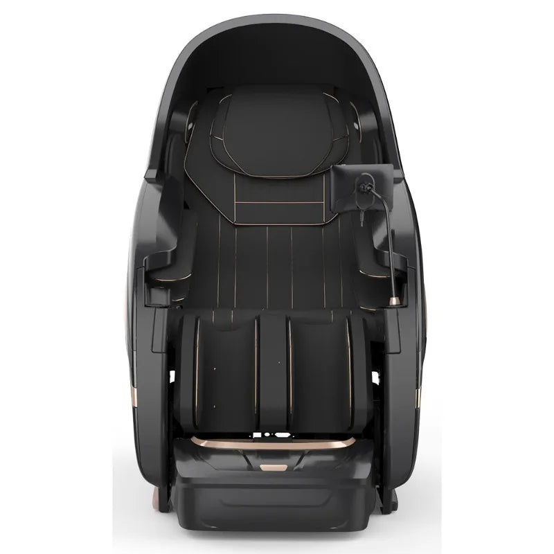 OSKOR 4D Zero Gravity Massagesessel Ganzkörperkabine mit Schlafhaube – Shiatsu-Massagesessel mit Wärme-Körperscan-SL-Schiene