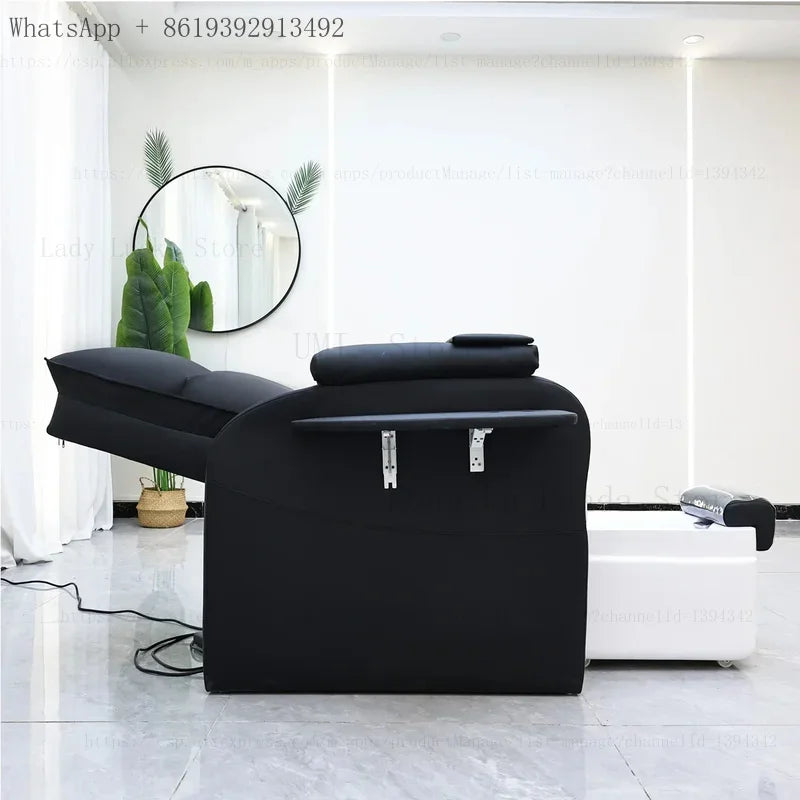 Fußbad-Nagelstuhl Pediküre-Stühle Salon SPA Fußmassage Maniküre Möbel Sofa Material mit elektrischer Rückenlehne