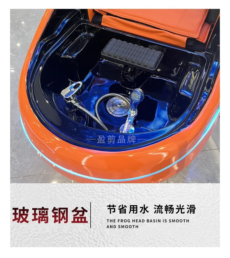 Barbershop Smart Massage Shampoo Chairs Multifunction Hair Salon Scalp Massage Water Cycle Shampoo Chairs Furniture