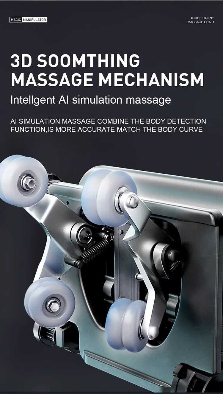 Massage Chair Luxury 5d Zero High-End Luxury Full Body 8D Zero Gravity Home Massage Chair Electric Stretching Features