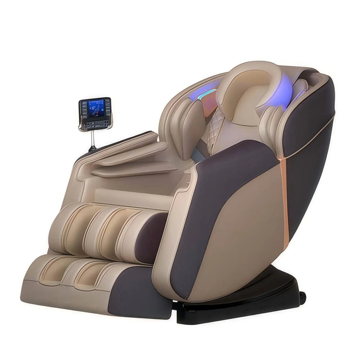 4D Ganzkörper-Massagesessel Zero Gravity Shiatsu-Massagesessel Bluetooth-Lautsprecher, Airbags, Heizung und Fußmassage
