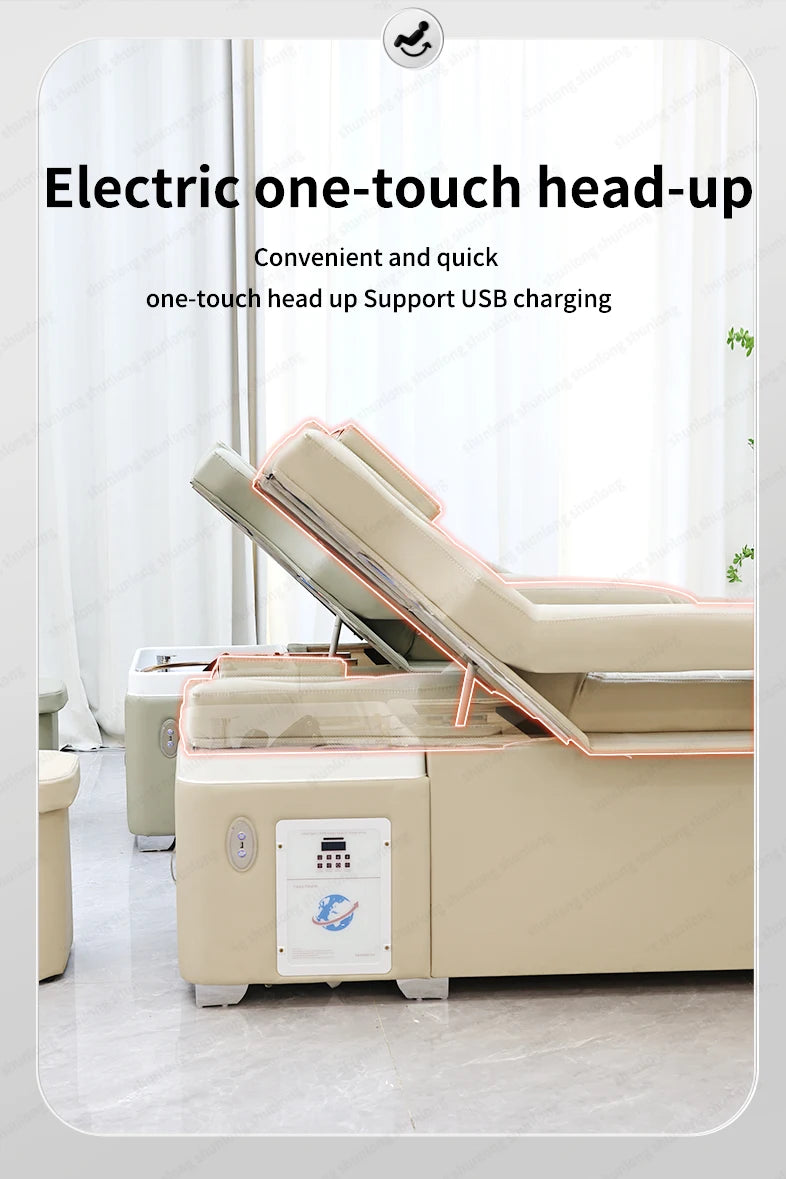 Fabrik Rückenlift Shampoo Hair Spa Stuhl Tisch Thai Fußmassage Pediküre Shampoo Bett