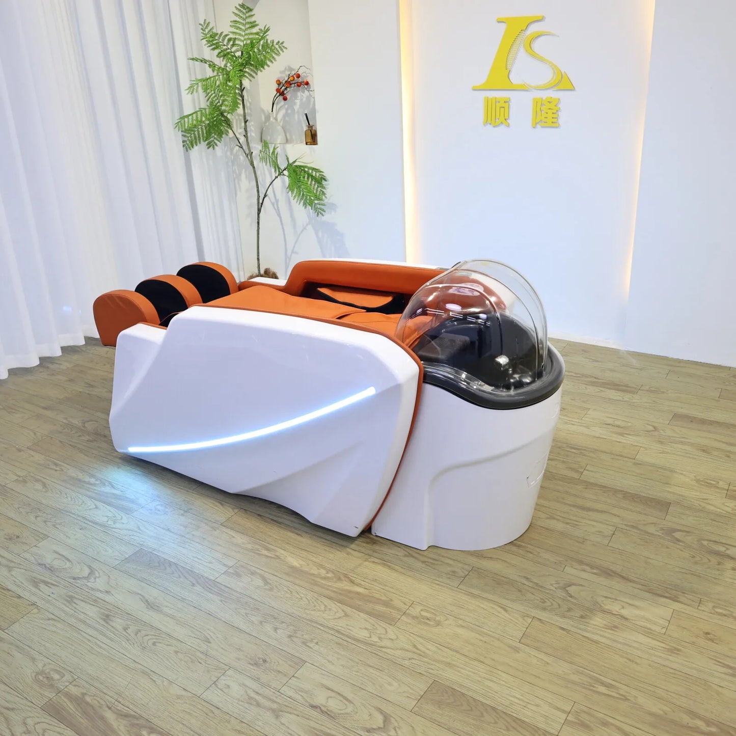 High-End elektrisches Massage-Haarwaschbecken Premium-Saloneinrichtung für professionelle Friseurdienstleistungen in gehobenen Regionen