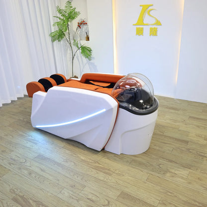 High-End elektrisches Massage-Haarwaschbecken Premium-Saloneinrichtung für professionelle Friseurdienstleistungen in gehobenen Regionen