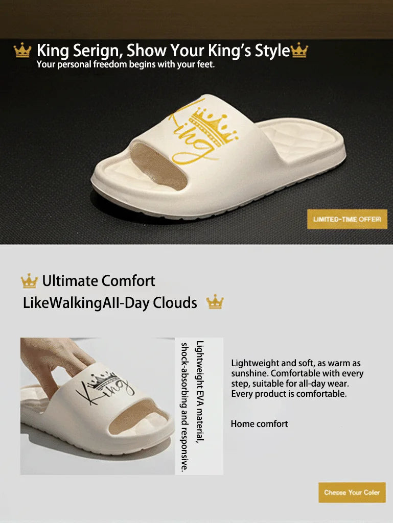 Neue legere, innovative Design-Herrenschuhe Eva-Weichsohle leichte Hausschuhe Hochwertige exklusive Marken-Hausschuhe