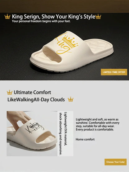 Neue legere, innovative Design-Herrenschuhe Eva-Weichsohle leichte Hausschuhe Hochwertige exklusive Marken-Hausschuhe