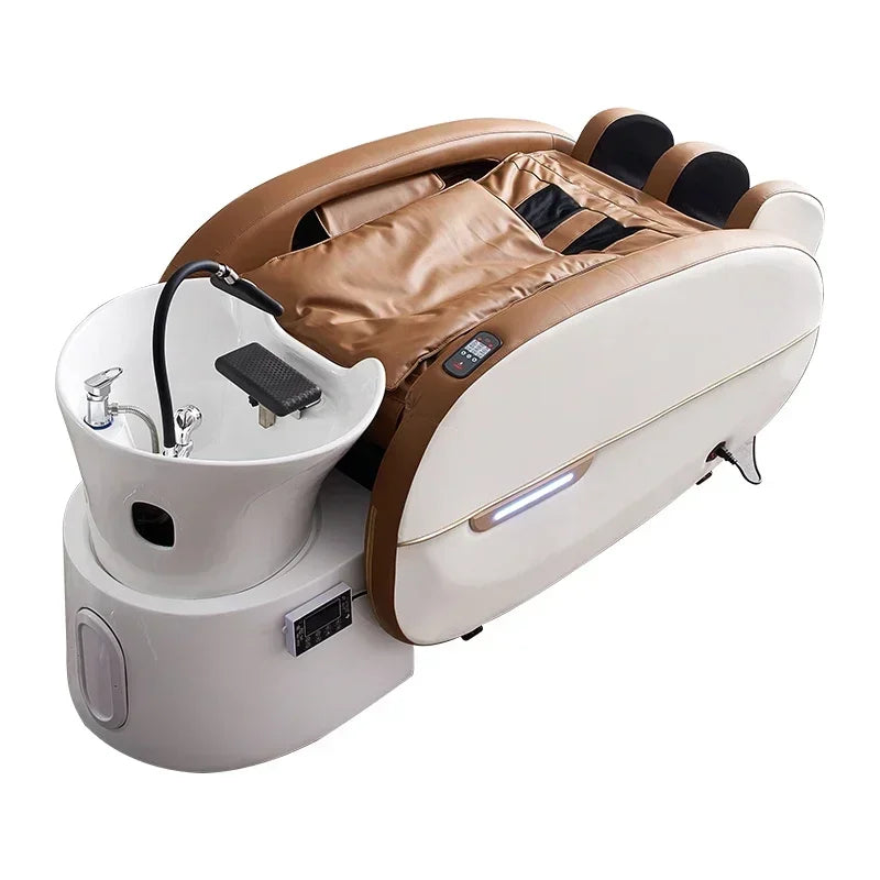 Fabrik Custom Salon Haarewaschsessel elektrischer Massagetisch Kopfhaut-Spa-Shampoobett