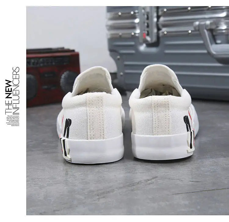 Men’s 2025 Luxury Casual Canvas Loafers – Breathable Slip-On Driving Shoes