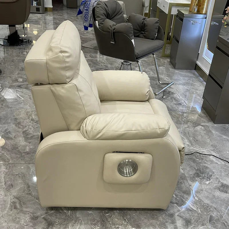 Kopftherapie Elektrischer Schönheits-Haarstuhl Multifunktionaler Augenbrauenrasier- und Ablagestuhl Physiotherapie Gesundheitsstuhl