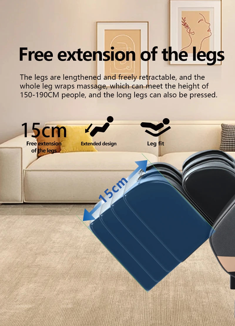 Großhandel Smart Luxus Spa 6D Zero Gravity Ganzkörper Shiatsu Luftdruck Tragbarer Klappbarer Massagesessel