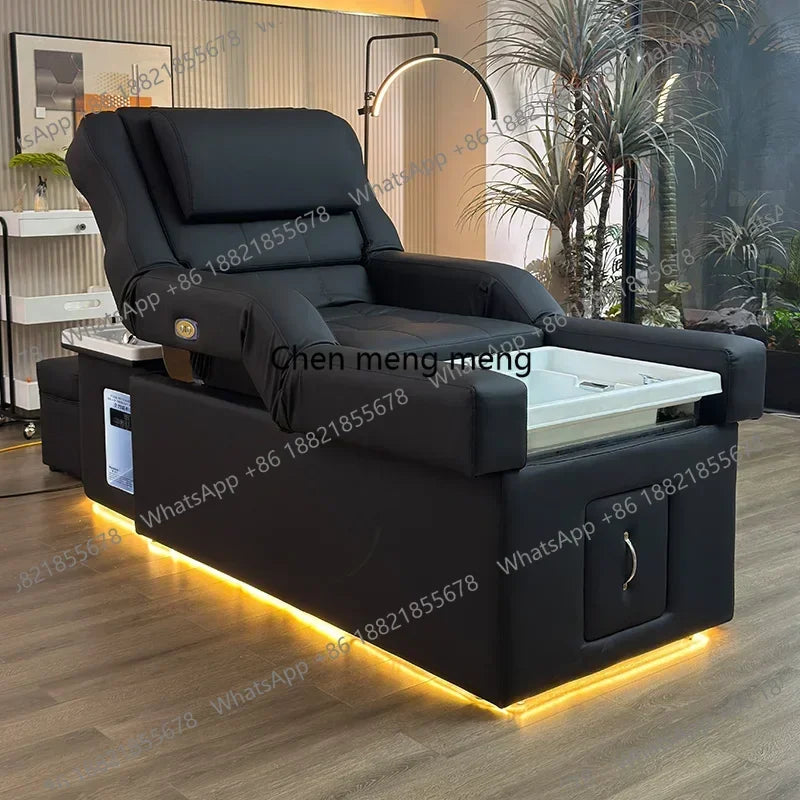 Hot sales Modern beauty salon Back lift hair washing massage head Foot Spa Pedicure Shampoo Bed