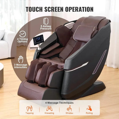 Full Body Massage Chair, SL-Track Zero Gravity Massage Recliner, 3D Shiatsu, Body Scan, Heating, Bluetooth Speaker Customized
