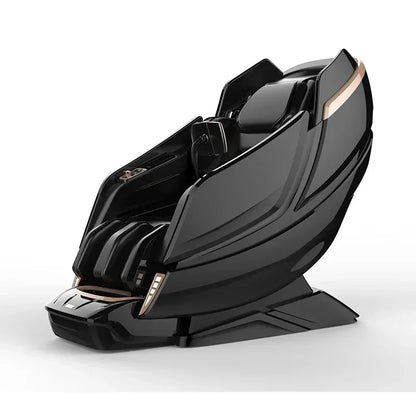 Massage Chair with Voice Control, Full Body Elastic Massage Chair with Voice Control, Heating, LCD Remote Control, Foot Rolle
