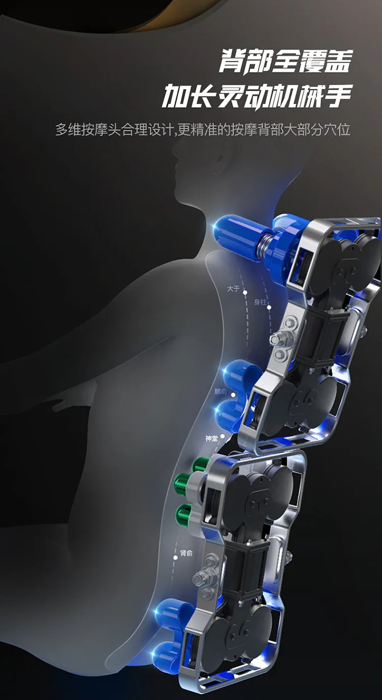 Ganzkörper-Smart-Massagesofa, vollautomatisch, multifunktional, Deluxe, Zero-Gravity-Massagesessel