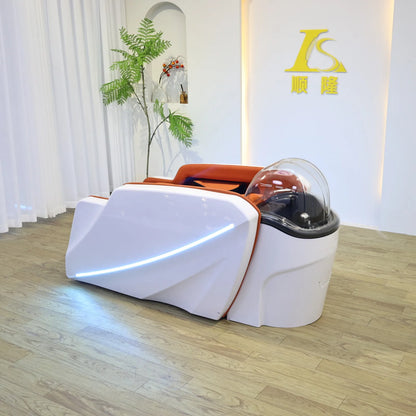 High-End elektrisches Massage-Haarwaschbecken Premium-Saloneinrichtung für professionelle Friseurdienstleistungen in gehobenen Regionen