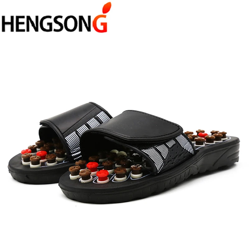 Acupoint Massage Slippers Massager Shoes For Feet Unisex Flop Health Care Rotating Feet Chinese Acupressure Home Flip