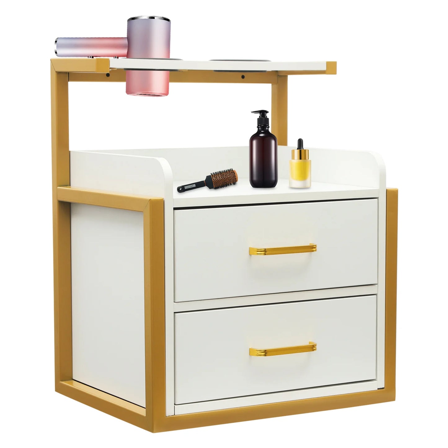 Multifunktionale Salonwagen Wandmontierter Friseurschrank Friseursalon Spezial Dauerwellen-Färbemittel-Ablageregal Möbel